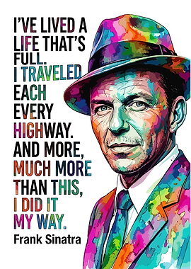 Frank Sinatra 'My Way' Pop Art