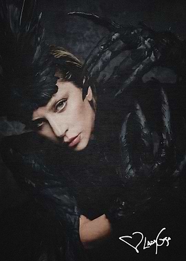 Lady Gaga Black Swan Portrait