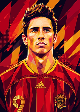Fernando Torres Pop Art Portrait