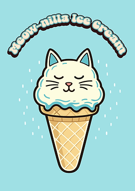 Meow-nilla Ice Cream Cat
