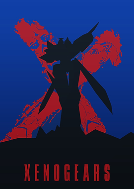 Xenogears Silhouette Poster