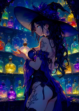 Witch with Potions