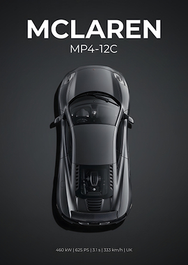 McLaren MP4-12C Top View