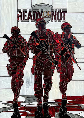Ready or Not Stained Glass Art