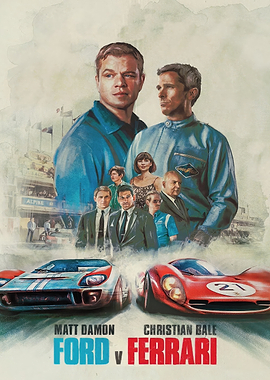 Ford v Ferrari Movie Poster