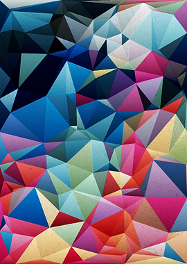 Abstract Geometric Polygonal Art