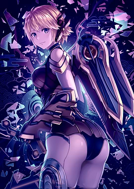 Anime Girl in Sci-Fi Armor