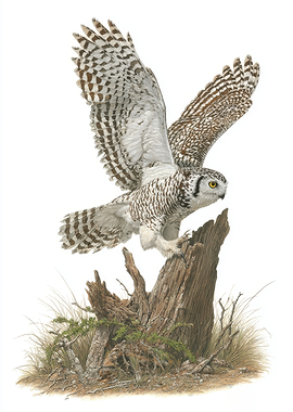 Snowy Owl in Flight