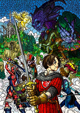 Dragon Quest Stained Glass Art