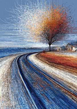 Abstract Tree and Landscape