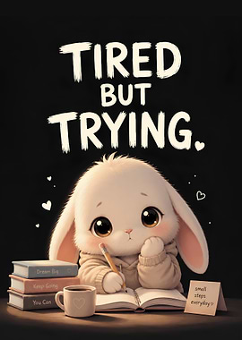 Tired but Trying Bunny