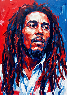 Bob Marley Portrait Painting