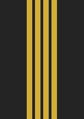 Captain Epaulets Stripes | Aviation Pilot