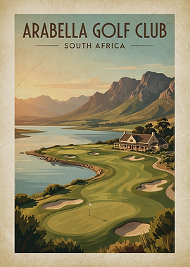 Arabella Golf Club Vintage Poster