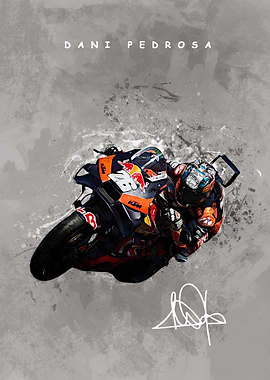 Dani Pedrosa Racing Splash Art