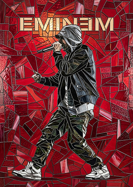 Eminem Stained Glass Art