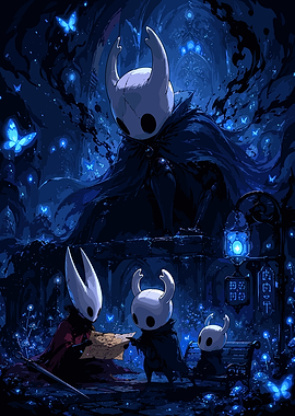 Hollow Knight Characters in Blue Forest