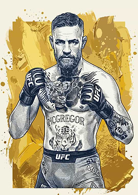 Conor McGregor UFC Fighter Portrait