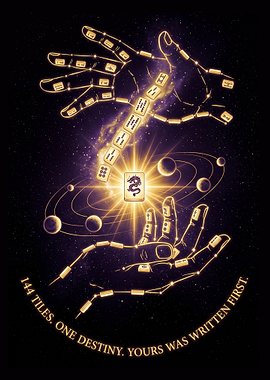 144 Tiles One Destiny - Mahjong Strategy Poster