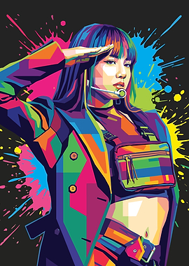 Lisa Pop Art Portrait