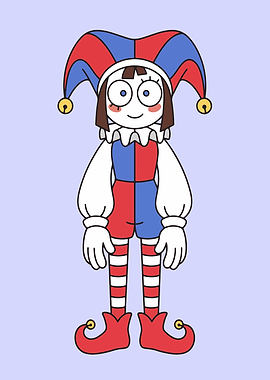 Jester Pomni Character Illustration