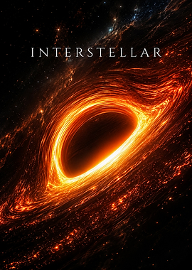 Interstellar Black Hole Poster