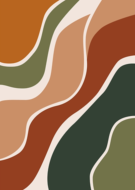 Abstract Wavy Shapes