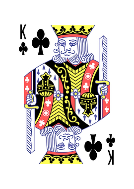King of Clubs Playing Card