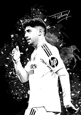 Federico Valverde Real Madrid Portrait
