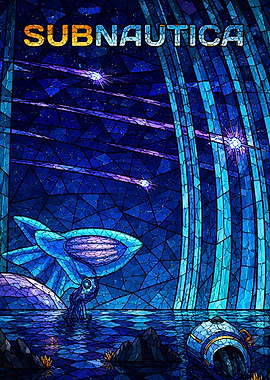 Subnautica Stained Glass Art