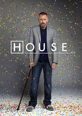 House M.D. Poster with Confetti