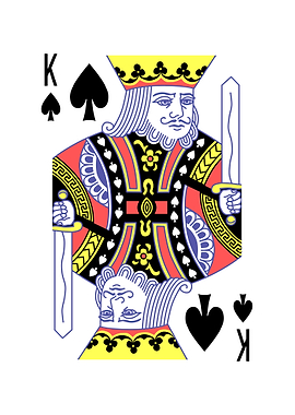 King of Spades Playing Card