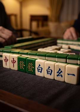 Winning Hand Mahjong Fine Art Macro Photography