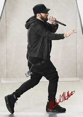 Eminem Performing on Stage