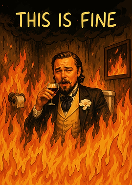 This is Fine Meme Leonardo DiCaprio Bathroom
