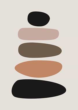 Stacked Abstract Shapes