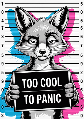 Fox Art Too Cool to Panic