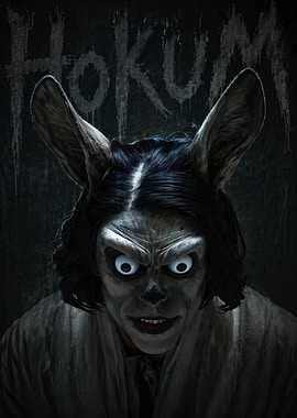 Scary Creature with 'Hokum' Text