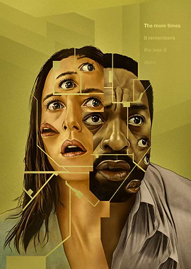 Surreal Portrait of Two Faces Merged