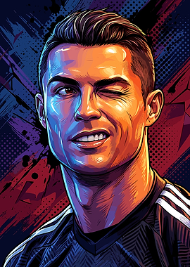 Cristiano Ronaldo Winking Portrait