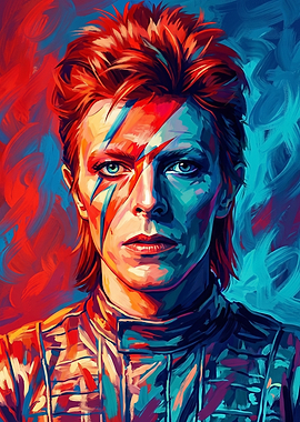 David Bowie Ziggy Stardust Portrait