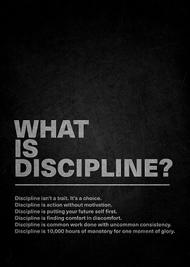What is Discipline?