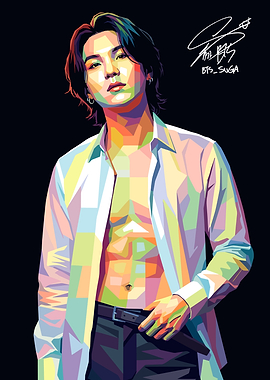 Suga Pop Art Portrait