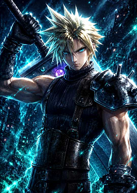 Cloud Strife with Buster Sword