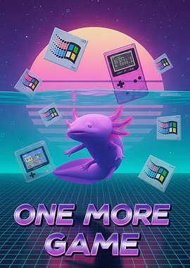 Retro Gaming Axolotl