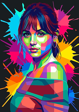 Ana de Armas Pop Art Portrait