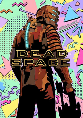 Dead Space Issac Clarke Retro Poster