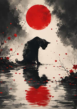 Black Cat Under Red Sun