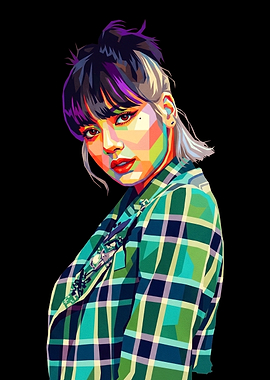Pop Art Portrait of Lisa