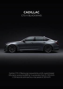 Cadillac CT5-V Blackwing Side Car Dark